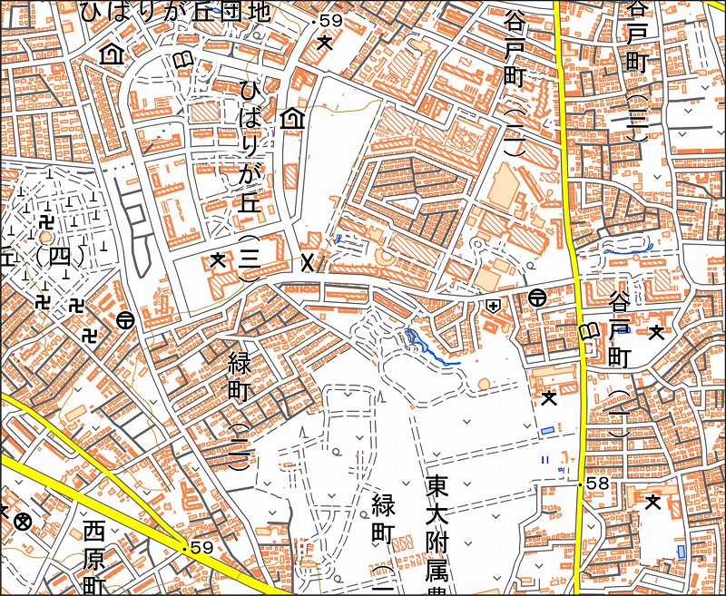 「西10-9 西原」と同じ範囲の現在の地図