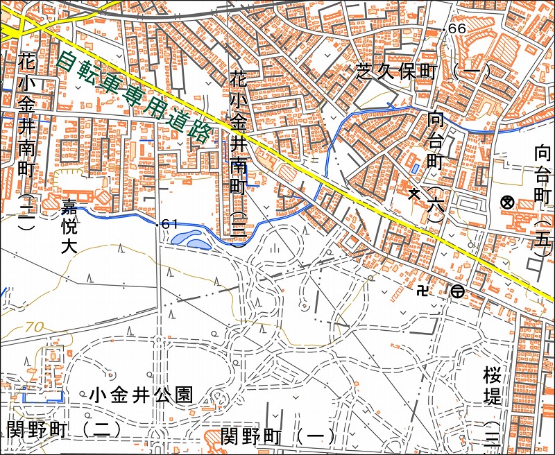 「西11-5 長久保」と同じ範囲の現在の地図