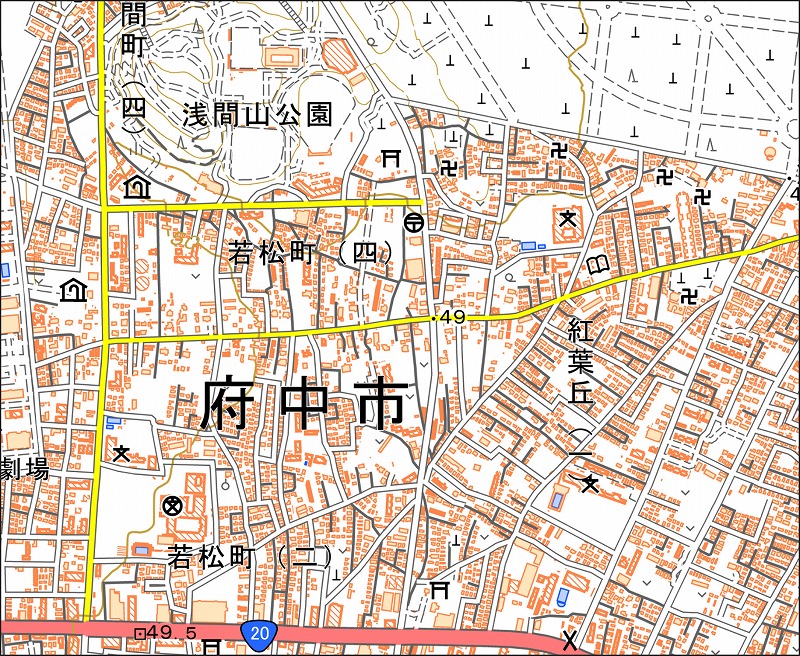 「西12-7 人見」と同じ範囲の現在の地図
