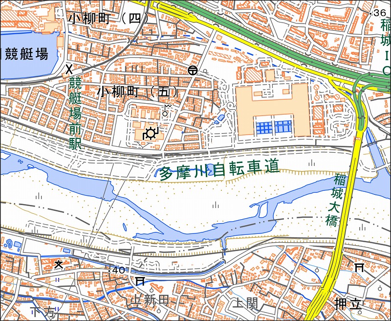 「西13-4 多磨南」と同じ範囲の現在の地図