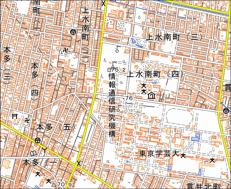 「西17-9 国分寺北部」と同じ範囲の現在の地図