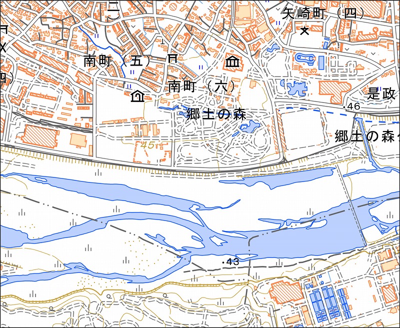 「西19-5 芝間」と同じ範囲の現在の地図