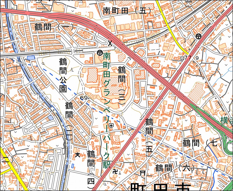 「西23-8 辻」と同じ範囲の現在の地図