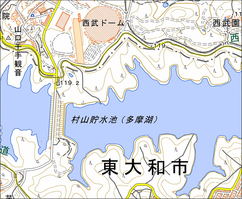 「西26-2 金乗院」と同じ範囲の現在の地図