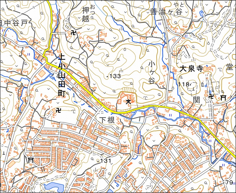 「西31-1 大泉寺」と同じ範囲の現在の地図