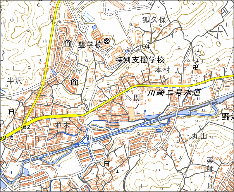 「西31-6 半沢」と同じ範囲の現在の地図