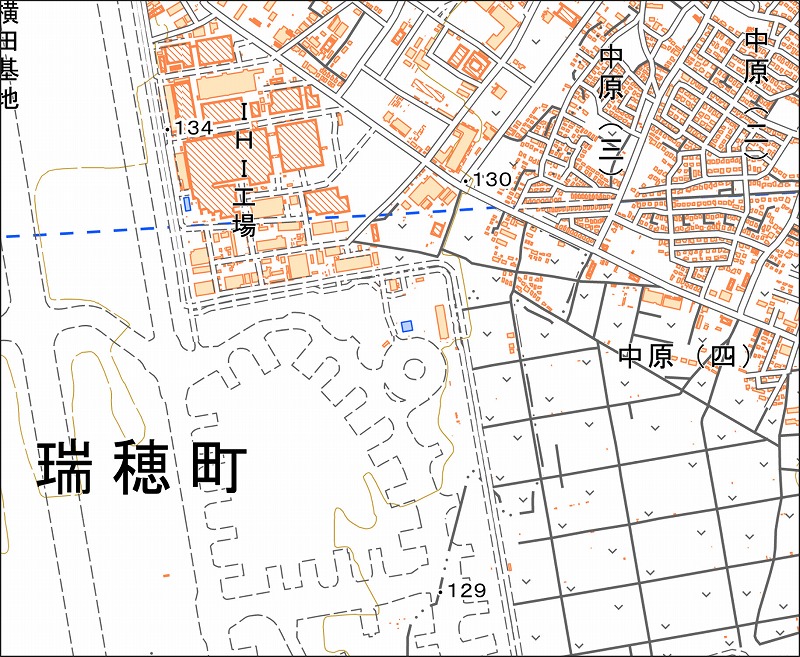 「西36-4 石畑南部」と同じ範囲の現在の地図