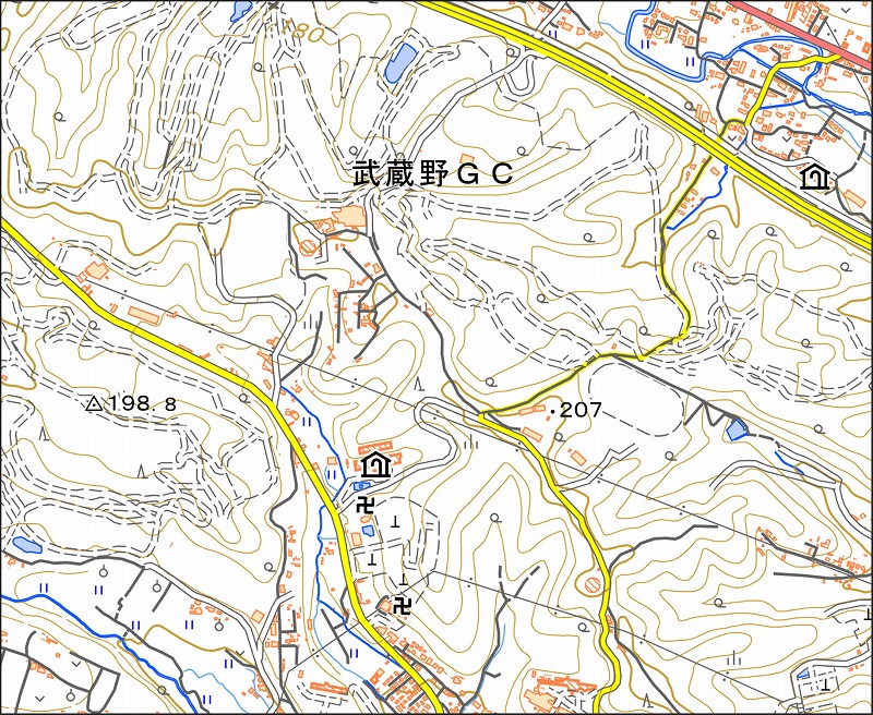 「西47-1 宮下南部」と同じ範囲の現在の地図