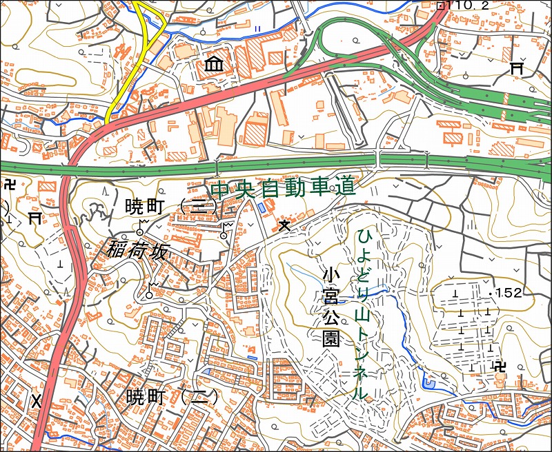 「西47-9 尾崎」と同じ範囲の現在の地図