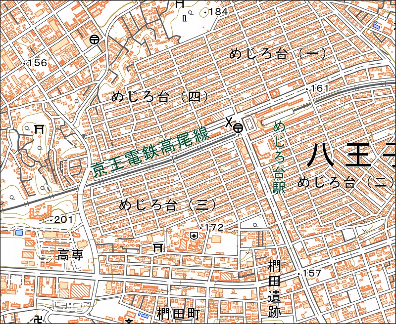 「西48-7 二軒在家」と同じ範囲の現在の地図