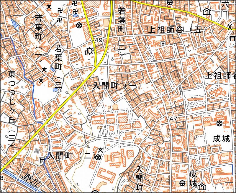 「西6-6 入間」と同じ範囲の現在の地図