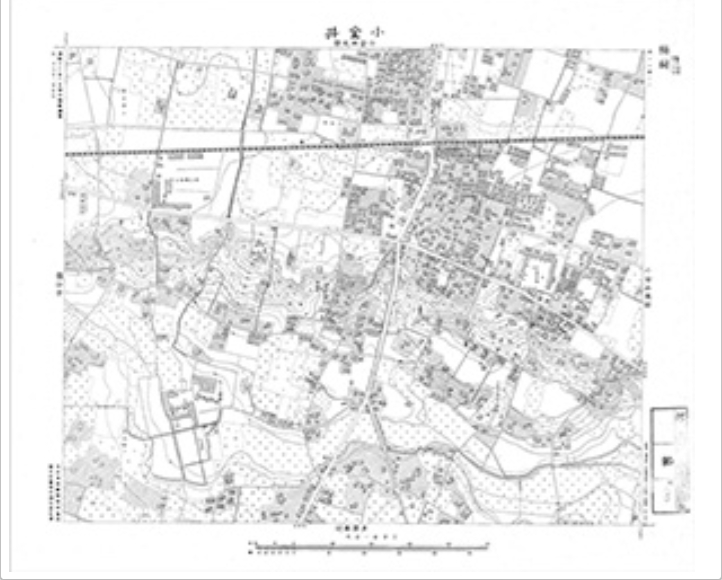 三千分一地形図「東京西部」西12-1 小金井（印刷図）