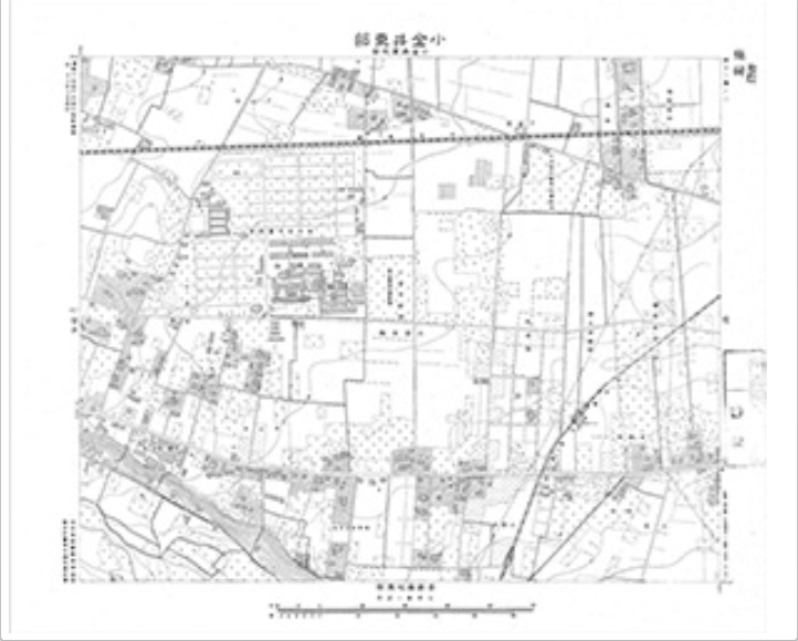三千分一地形図「東京西部」西12-2 小金井東部(印刷図)
