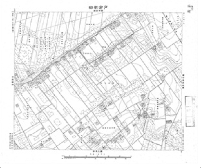三千分一地形図「東京西部」西17-7 戸倉新田（印刷図）