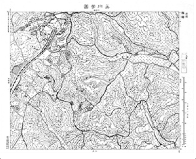 三千分一地形図「東京西部」西22-2 玉川学園（印刷図）
