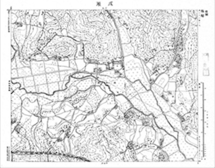 三千分一地形図「東京西部」西22-8 成瀬（印刷図）