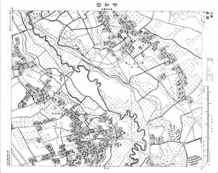 三千分一地形図「東京西部」西23-1 中和田（印刷図）