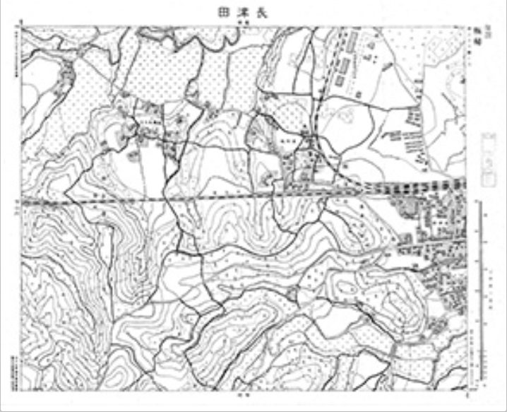三千分一地形図「東京西部」西23-3 長津田（印刷図）