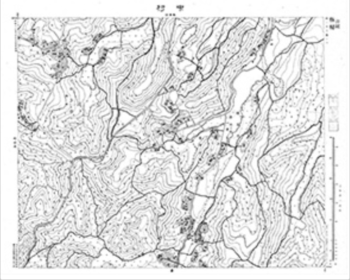 三千分一地形図「東京西部」西23-6 中村(印刷図)