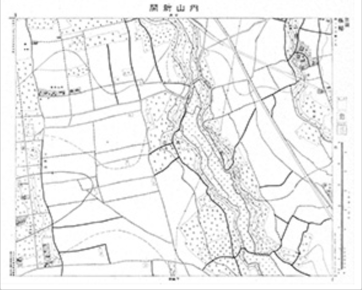 三千分一地形図「東京西部」西23-7 内山新開（印刷図）