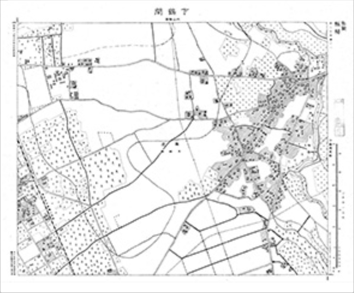 三千分一地形図「東京西部」西24-1 下鶴間（印刷図）