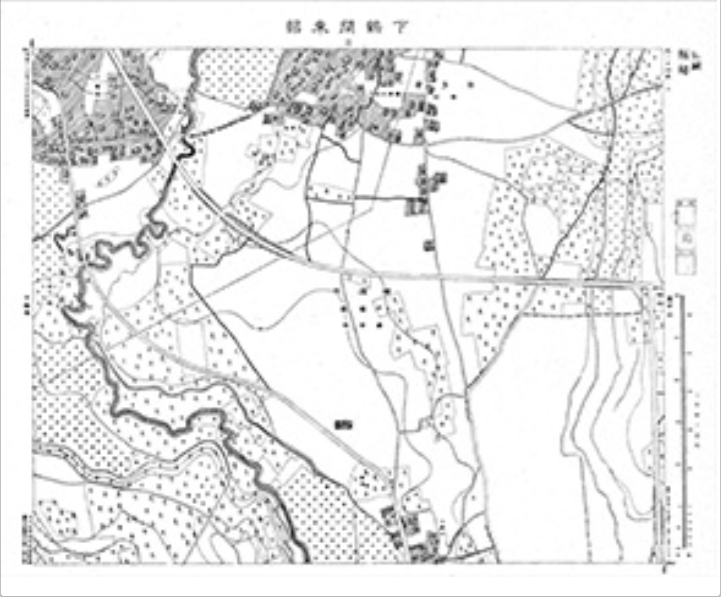 三千分一地形図「東京西部」西24-2 下鶴間東部(印刷図)