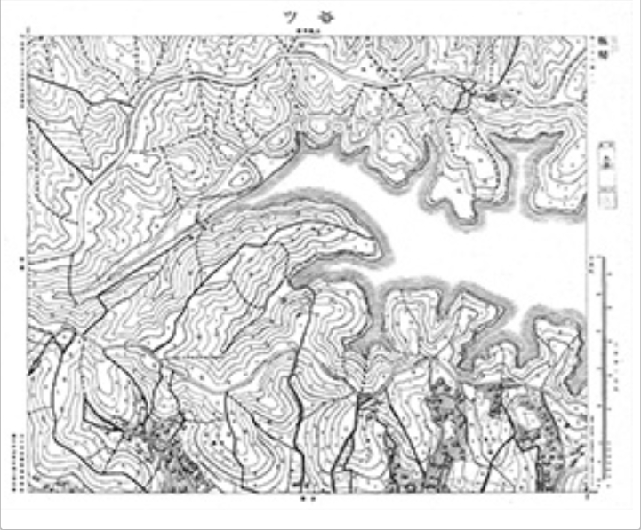 三千分一地形図「東京西部」西26-1 谷ツ(印刷図)