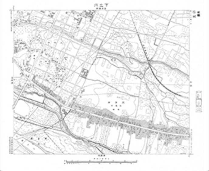 三千分一地形図「東京西部」西28-5 下立川（印刷図）