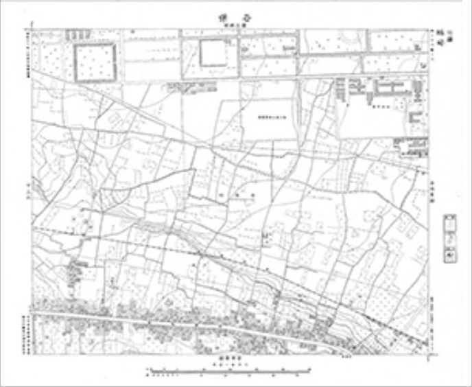 三千分一地形図「東京西部」西28-6 谷保(印刷図)