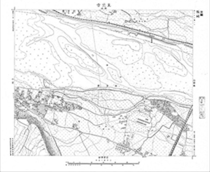 三千分一地形図「東京西部」西38-6 東光寺(印刷図)