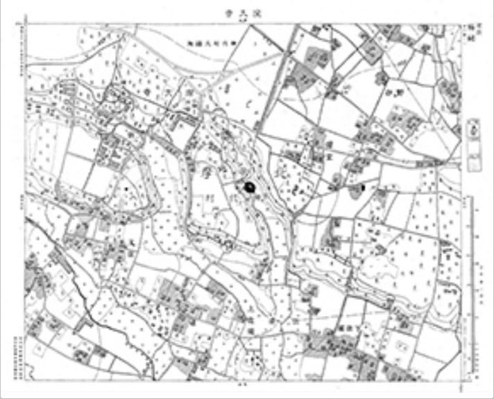 三千分一地形図「東京西部」西6-1 深大寺（印刷図）