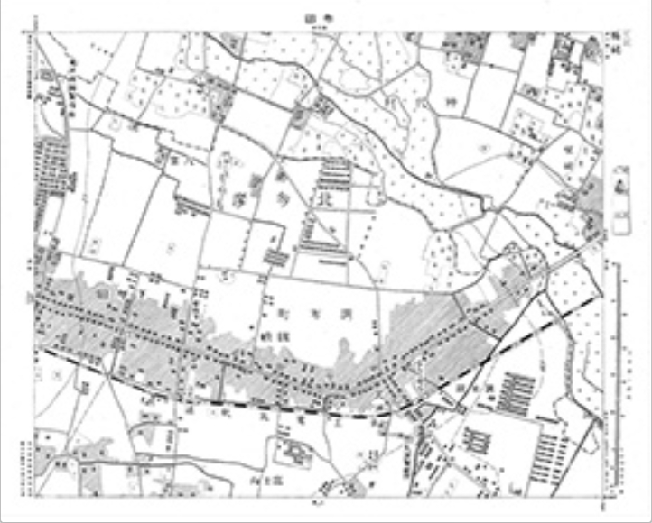 三千分一地形図「東京西部」西6-4 布田(印刷図)
