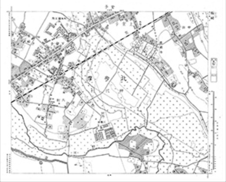 三千分一地形図「東京西部」西6-5 金子（印刷図）